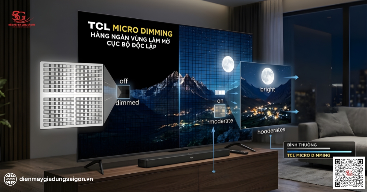 Công nghệ Micro Dimming tivi TCL