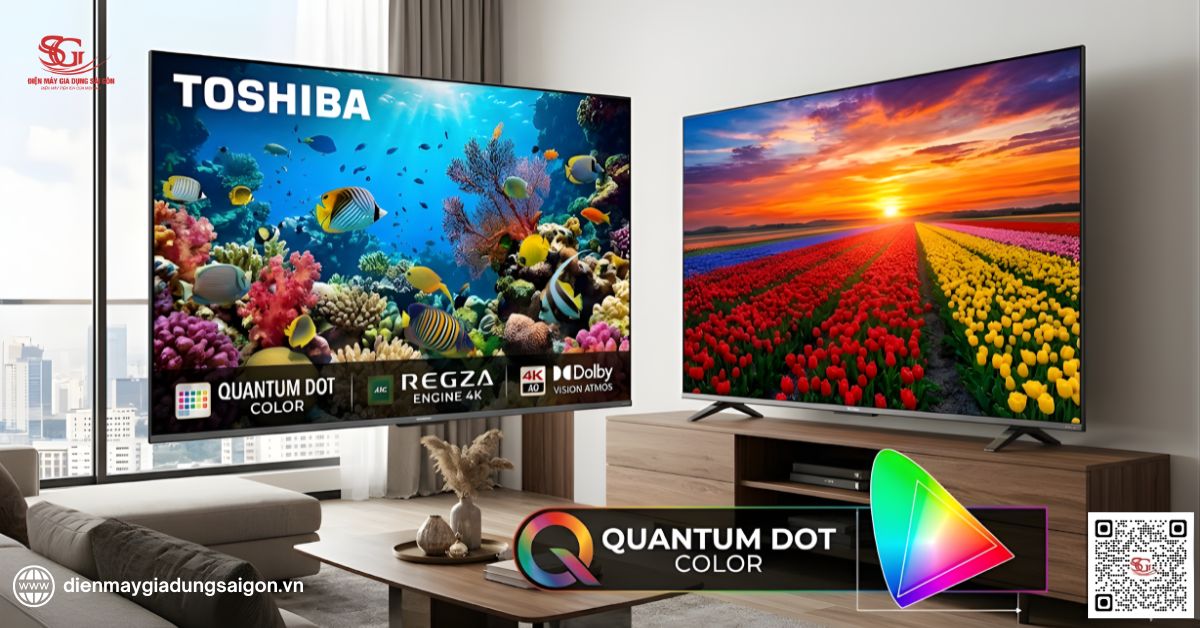 Công nghệ Quantum Dot Color trên Tivi Toshiba