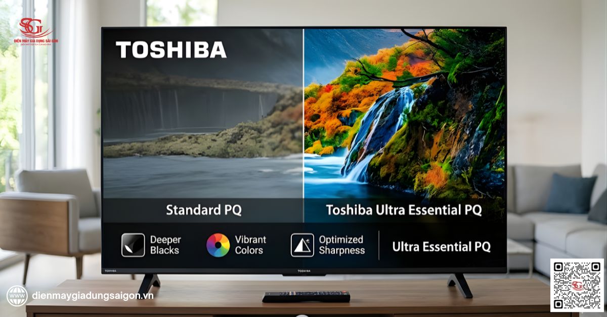 Công nghệ Ultra Essential PQ trên tivi Toshiba