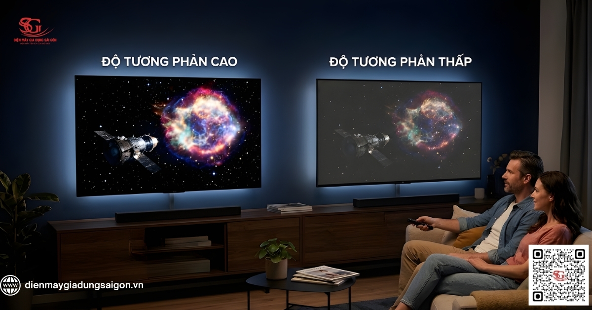 Độ tương phản tivi là gì