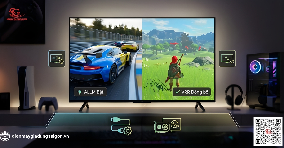 Đừng nhầm lẫn giữa ALLM và VRR trên tivi Gaming
