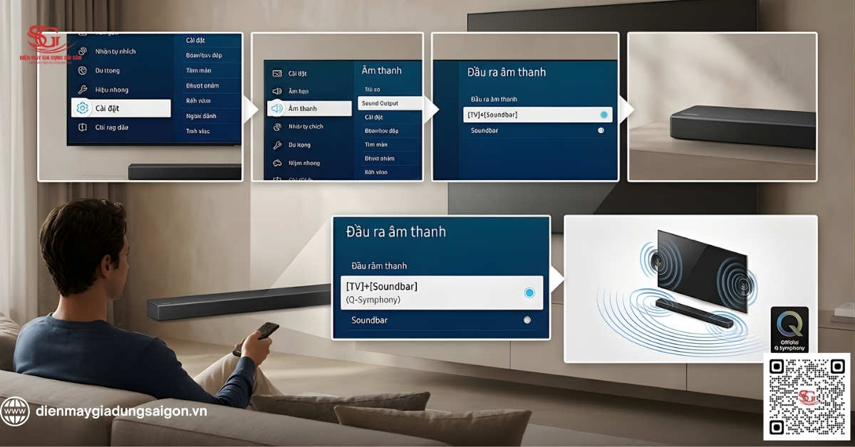 Hướng dẫn kích hoạt Q Symphony trên Tivi Samsung