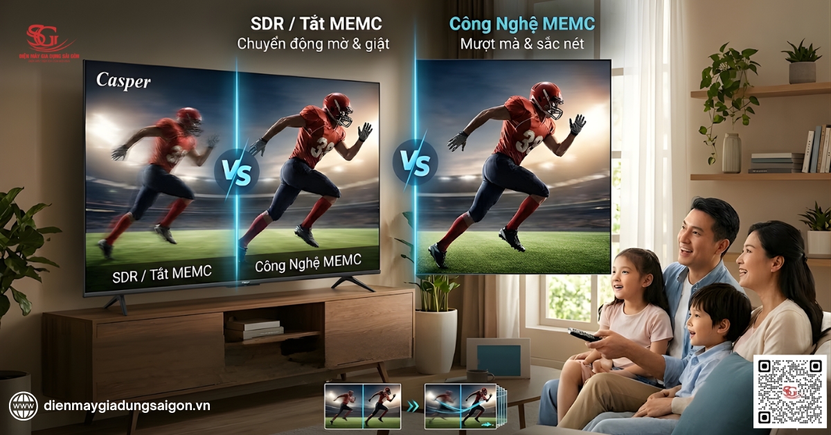 MEMC (Motion Estimation/Motion Compensation) của TV Casper
