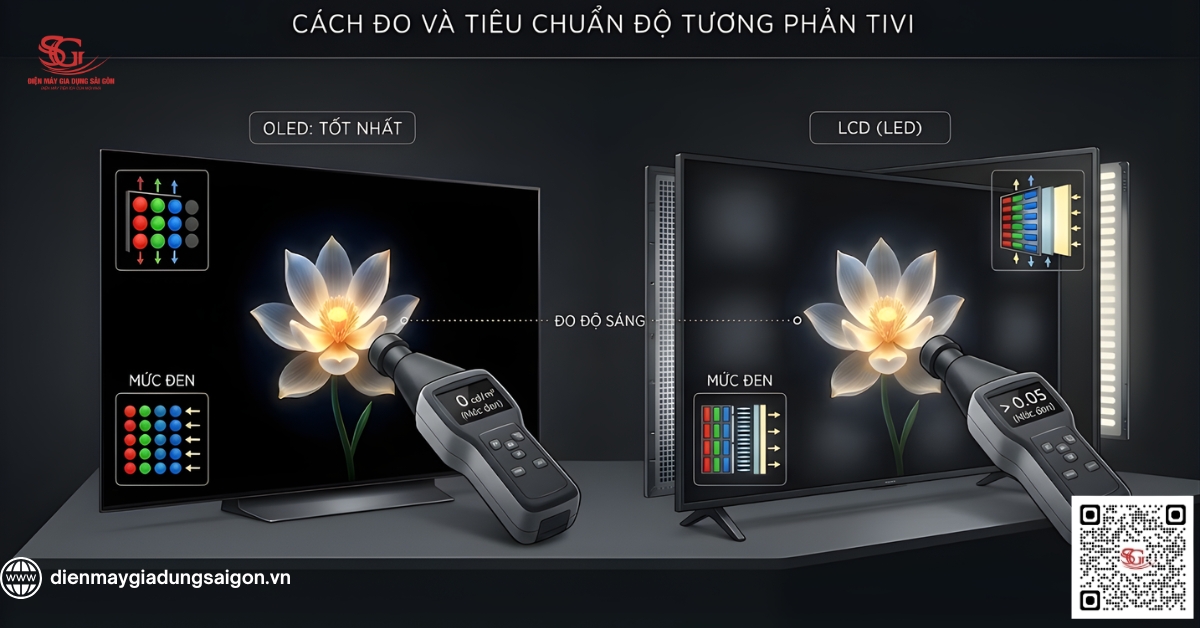 Mức độ tương phản tốt nhất cho tivi