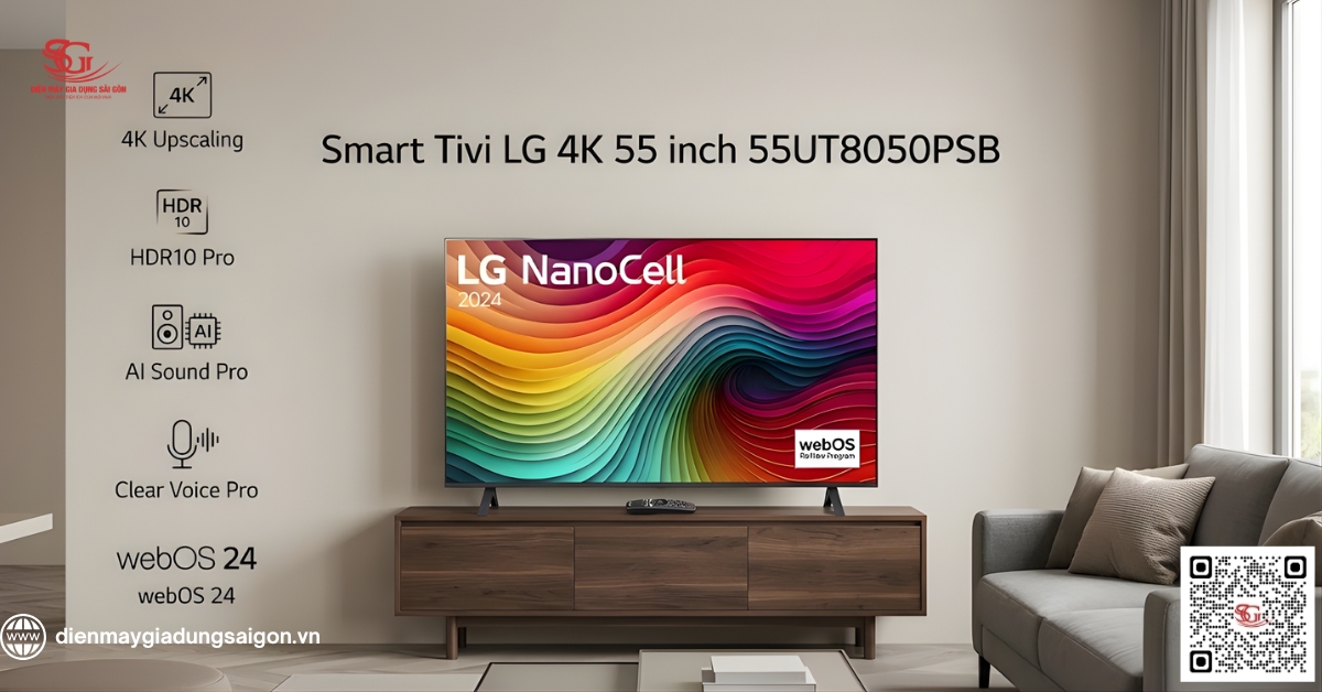 Smart Tivi LG 55 inch 4K 55UT8050PSB