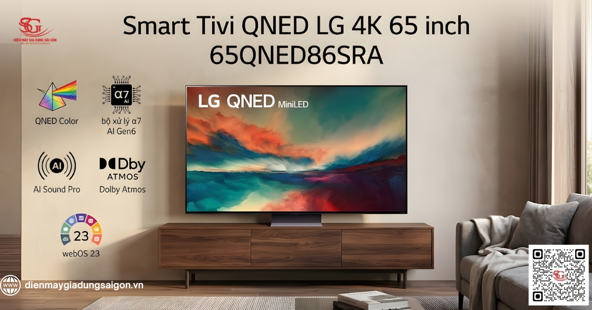 Smart Tivi LG QNED 4K 65 inch 65QNED86SRA