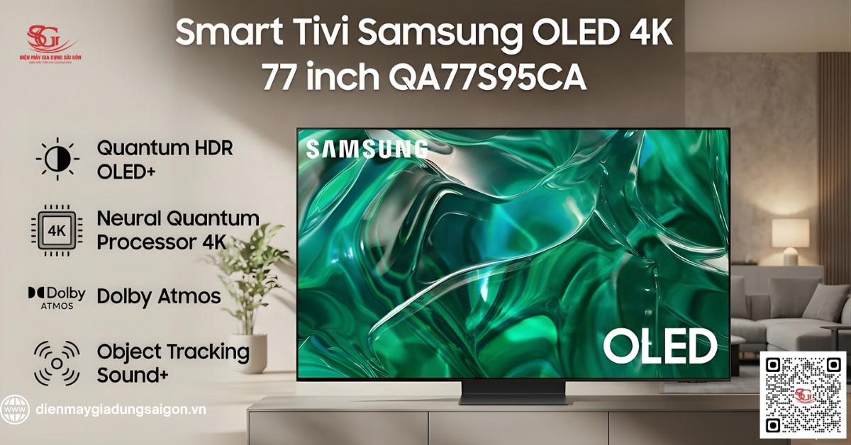 Smart Tivi Samsung OLED 4K 77 inch QA77S95CA