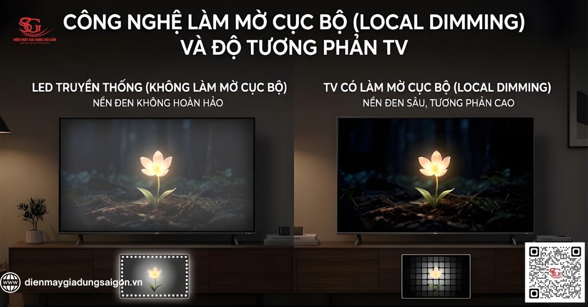 Tính năng làm mờ cục bộ (Local Dimming)