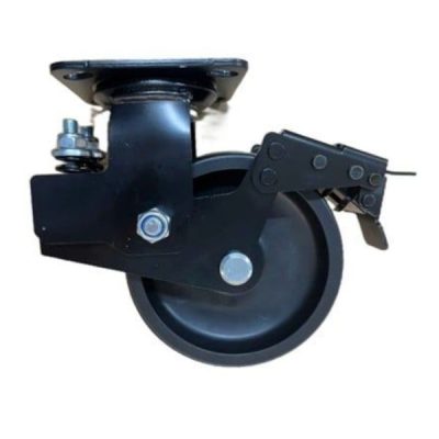 Bánh xe CSPS 350kg, lò xo giảm xóc, đế xoay khóa D320103-BX_ĐMGDSG