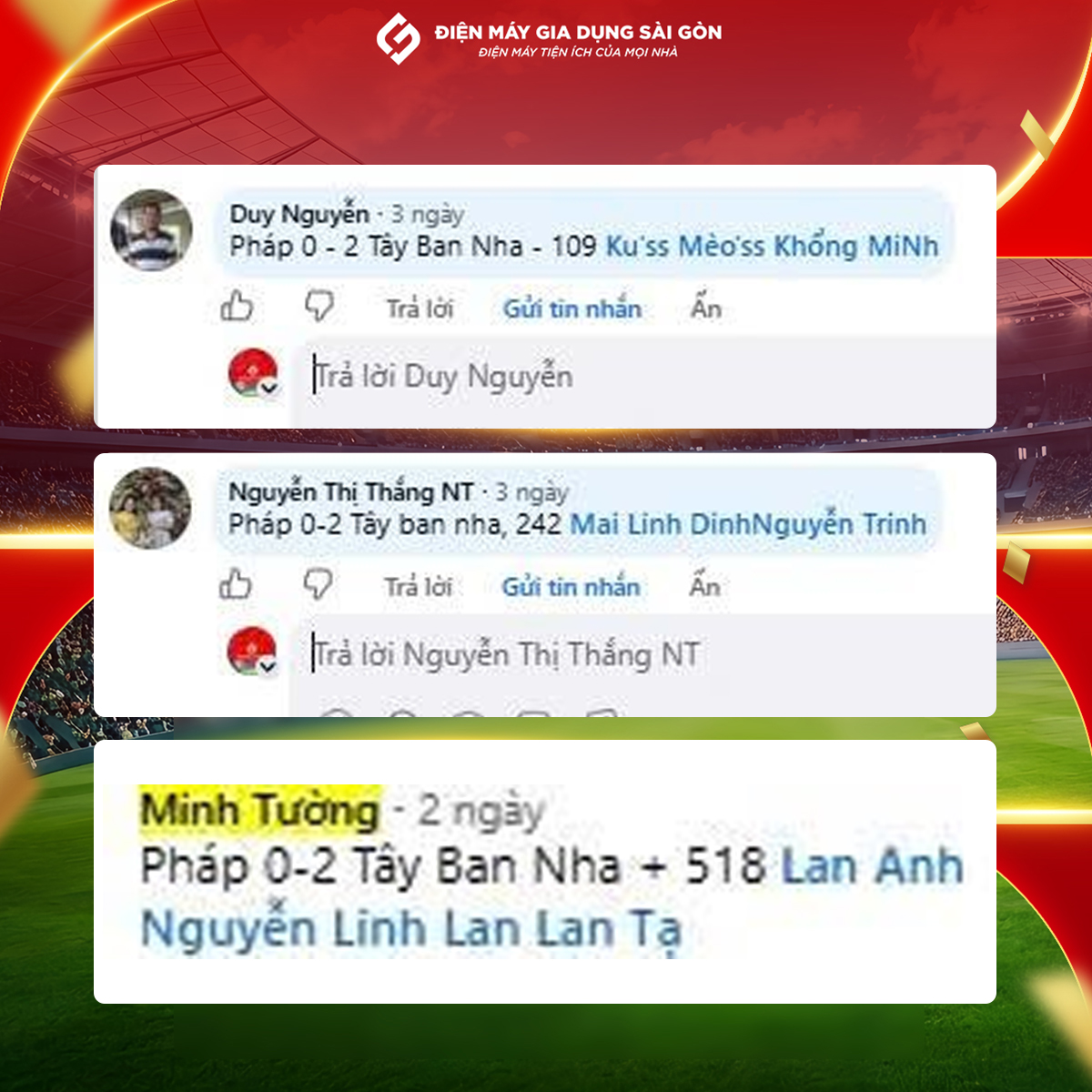 DANH SÁCH KHÁCH HÀNG TRÚNG GIẢI THƯỞNG
