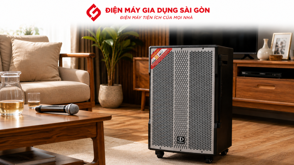 Loa Dalton hỗ trợ kết nối đa dạng, đáp ứng nhu cầu hát karaoke và giải trí gia đình.