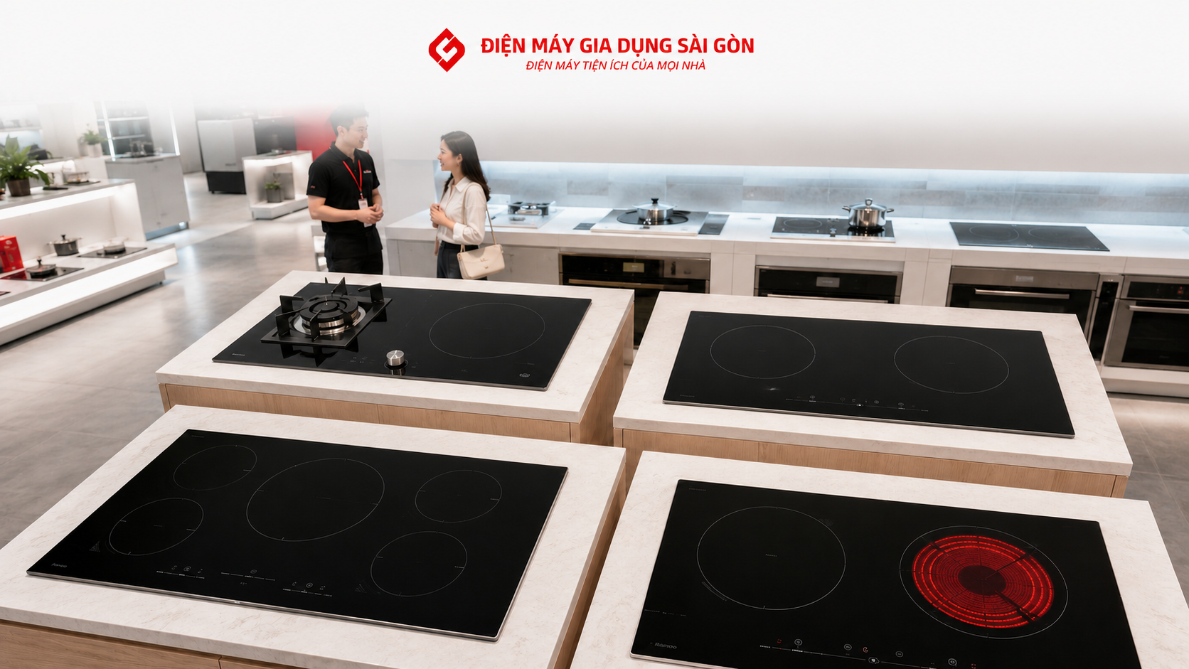 So sánh bếp từ đa vùng, bếp từ đôi và bếp kết hợp