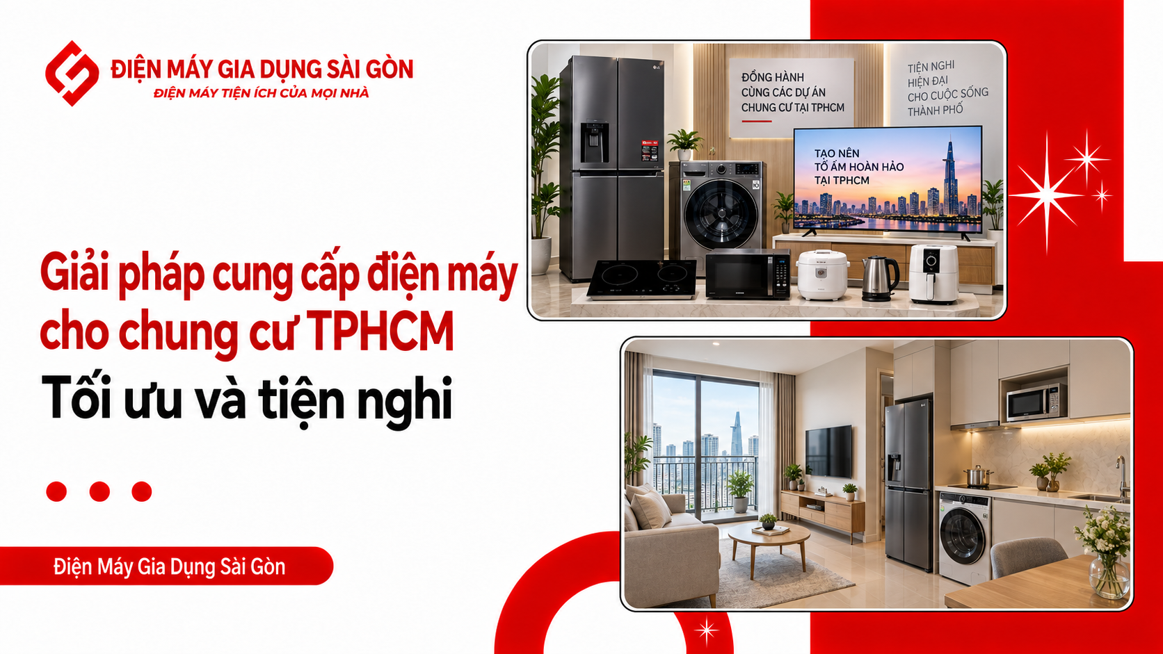 Giải pháp cung cấp điện máy cho chung cư TPHCM tối ưu và tiện nghi