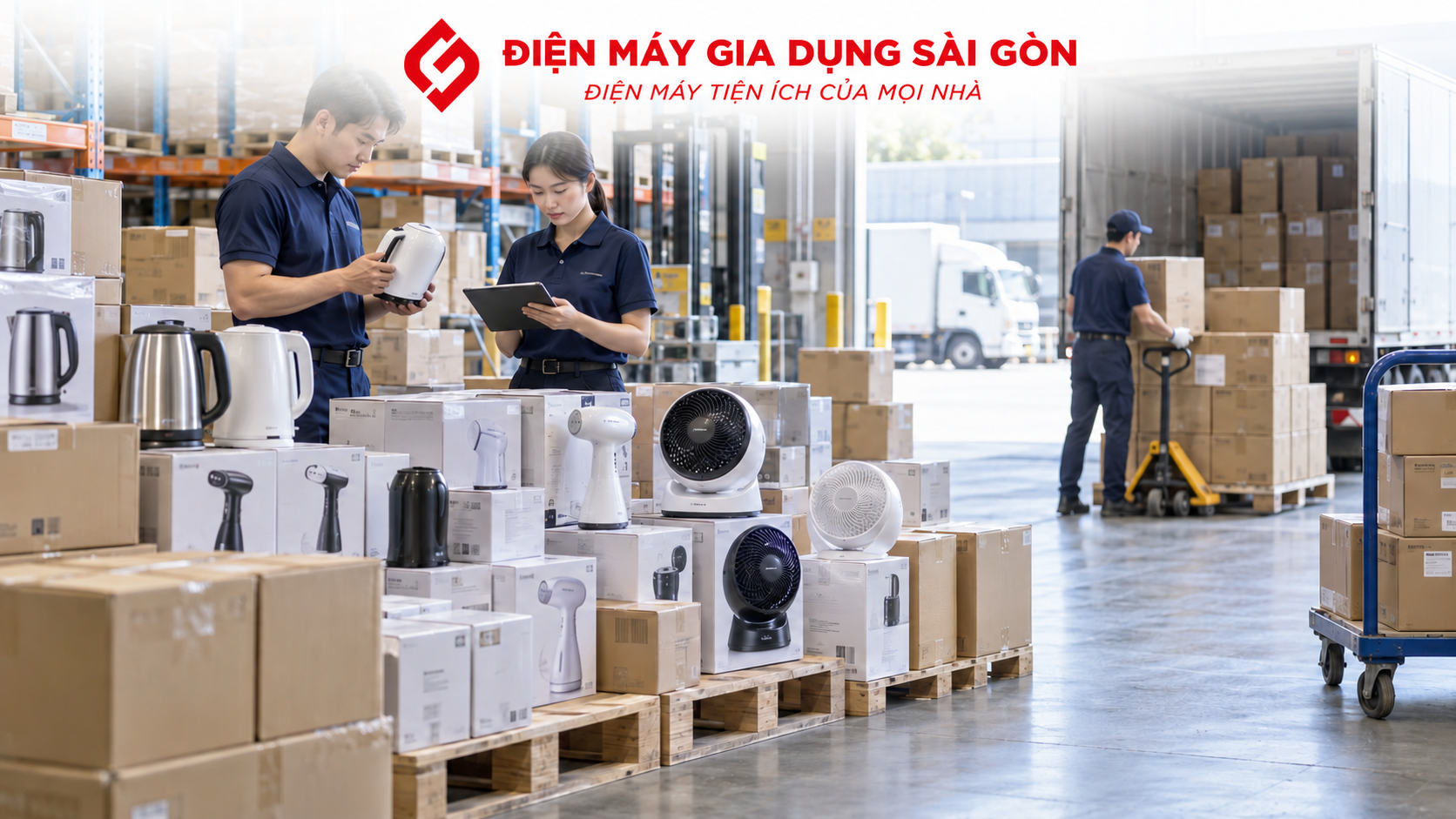 Kiểm tra và giao nhận điện máy số lượng lớn