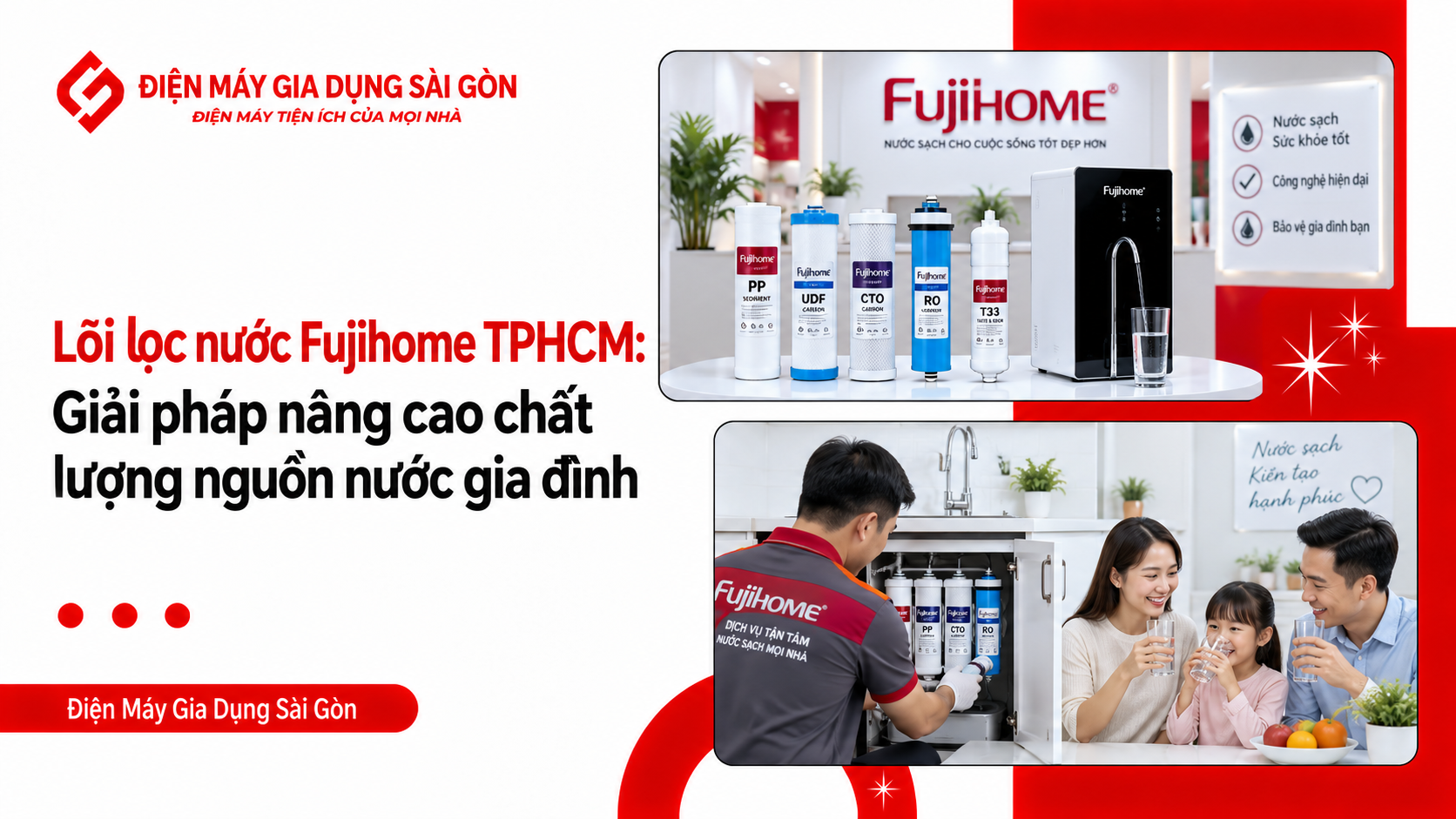 Lõi lọc nước Fujihome TPHCM: Giải pháp nâng cao chất lượng nguồn nước gia đình