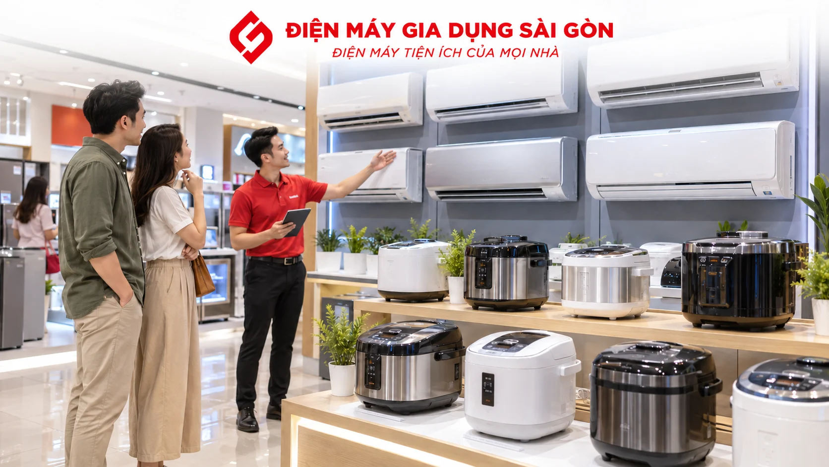 Máy lạnh Inverter và nồi cơm điện tử chính hãng trong chương trình điện máy gia dụng khuyến mãi