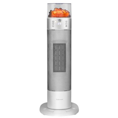 Máy sưởi gốm để sàn FujiHome FH3100E màu trắng hiệu ứng ánh lửa lò sưởi