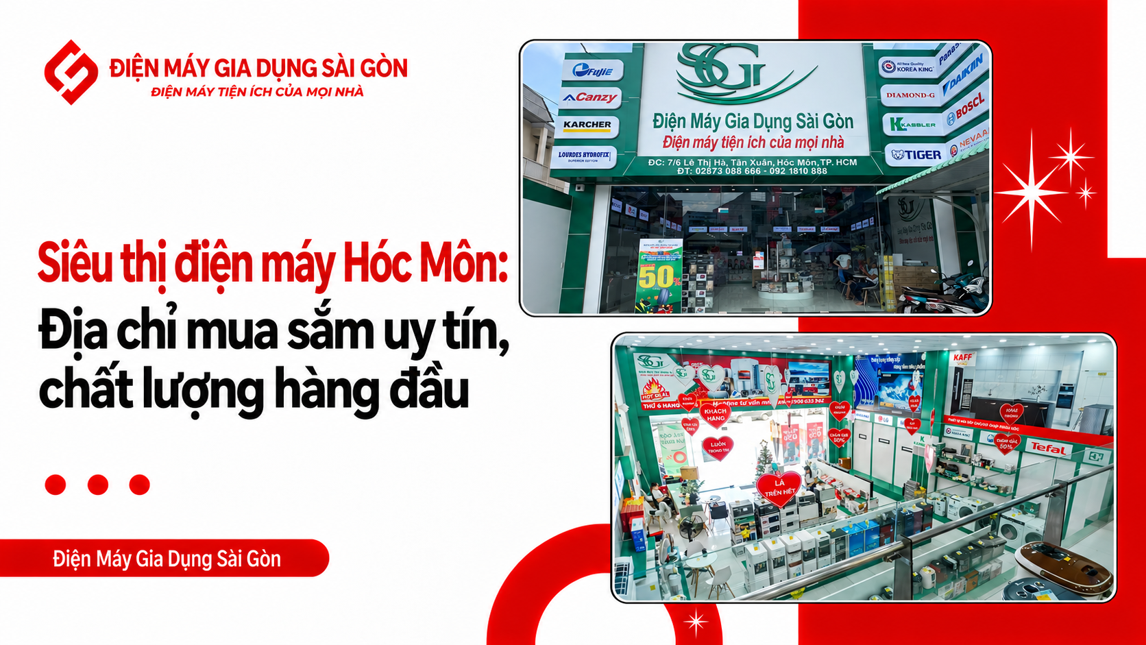 Siêu thị điện máy Hóc Môn: Địa chỉ mua sắm uy tín, chất lượng hàng đầu