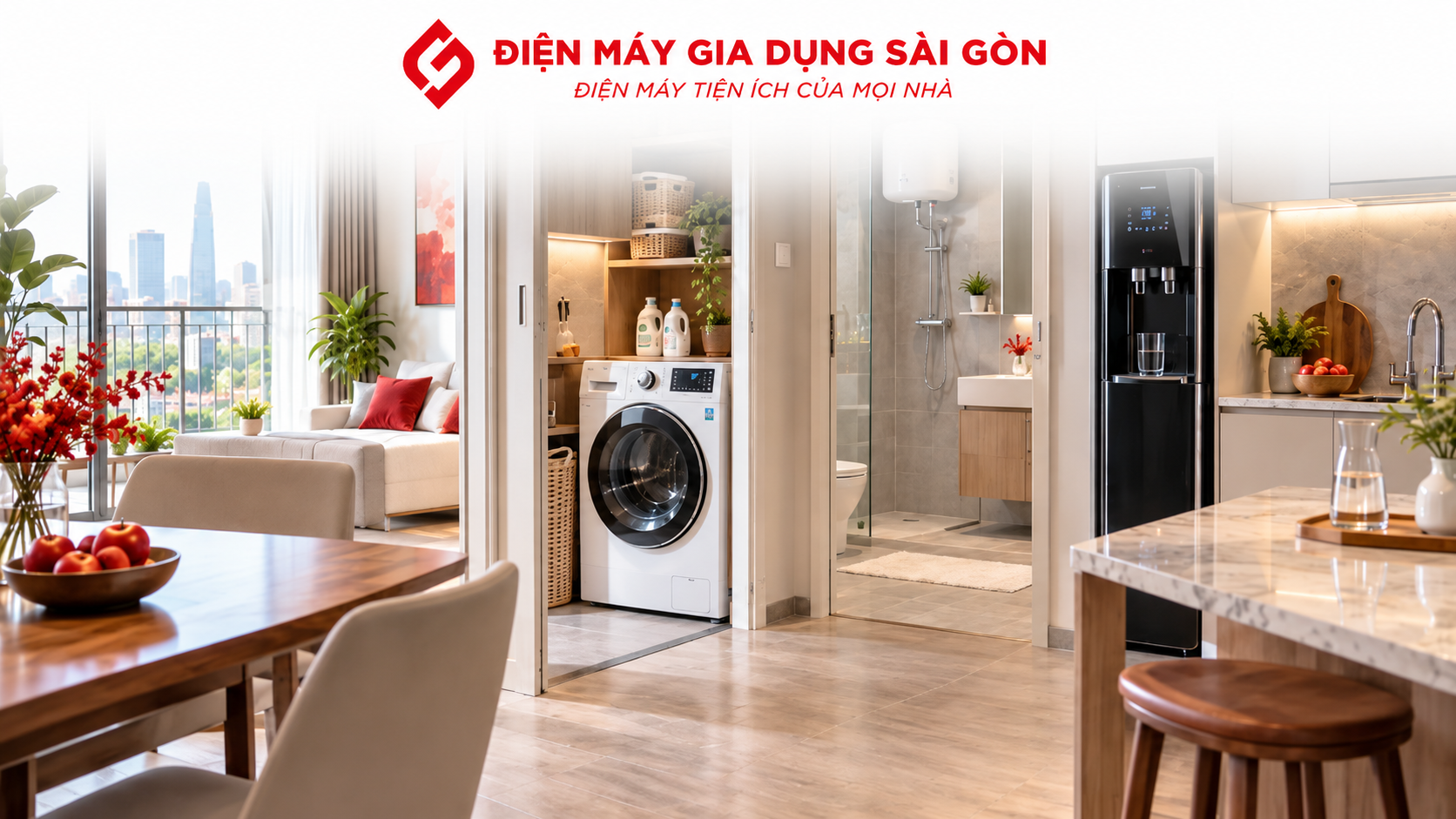 Thiết bị điện máy thiết yếu cho căn hộ chung cư