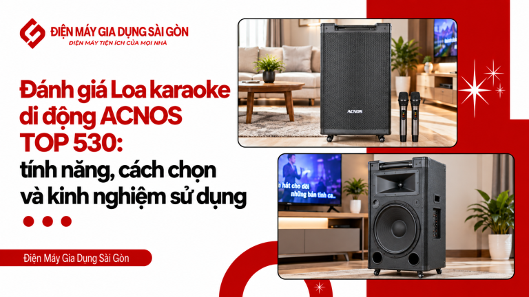 Đánh giá Loa karaoke di động ACNOS TOP 530: tính năng, cách chọn và kinh nghiệm sử dụng
