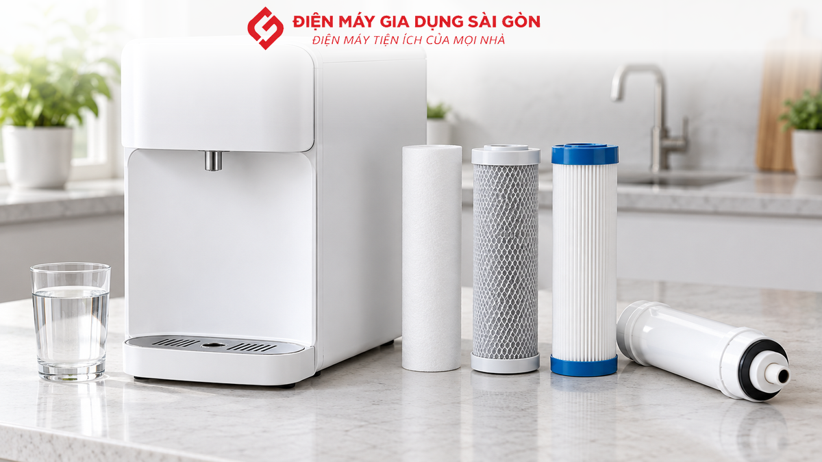 Hệ thống 11 lõi lọc và màng RO của máy Karofi KAQ-L06