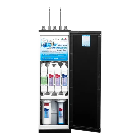 Cấu tạo bên trong máy lọc nước Makano MN312 với hệ thống lõi lọc nhiều cấp.