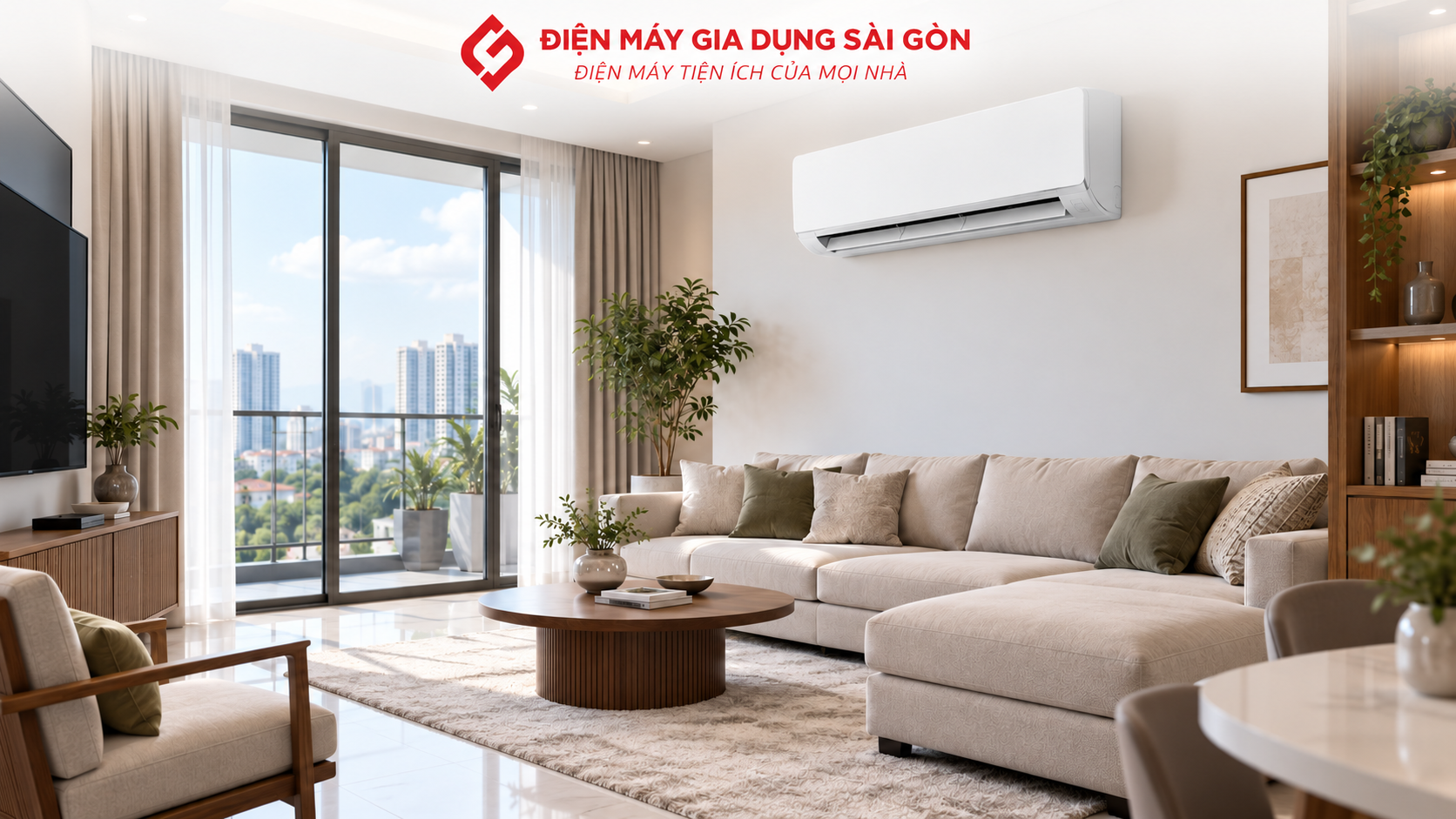 Máy lạnh Casper JC-18IU36 Inverter lắp trong phòng khách rộng