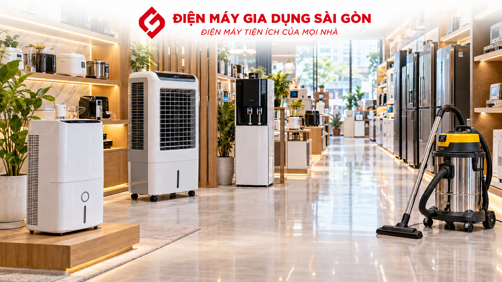 Máy lọc nước RO và máy hút bụi công nghiệp trong không gian gia đình và văn phòng tại Nhà Bè