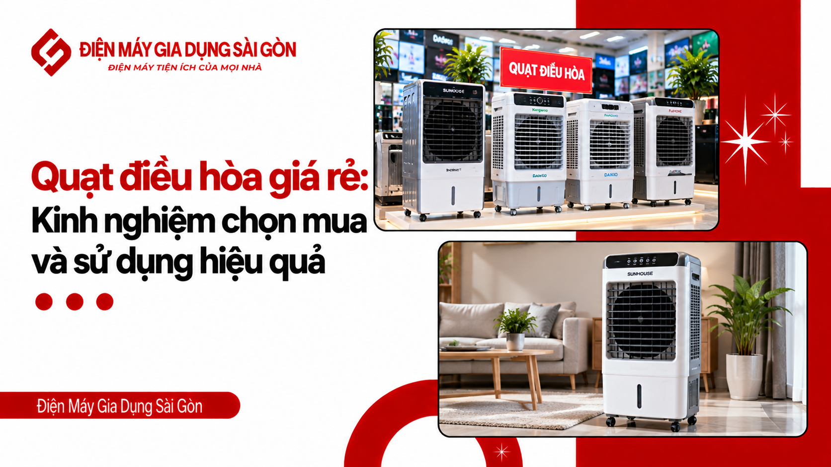 Quạt điều hòa giá rẻ: kinh nghiệm chọn mua và sử dụng hiệu quả