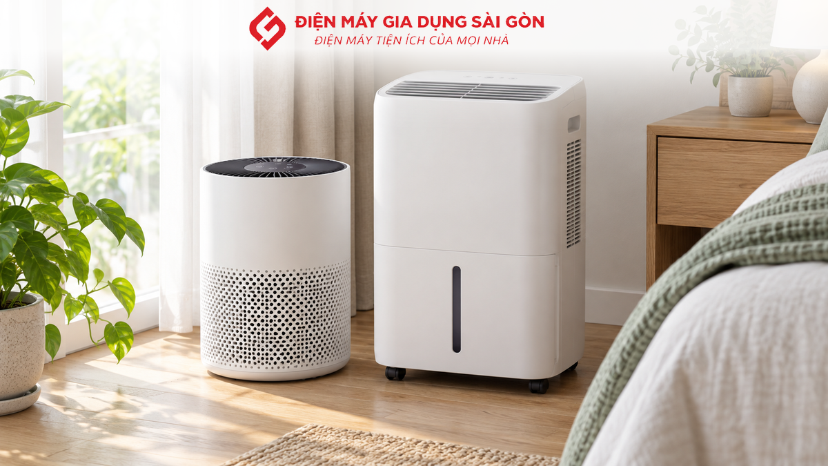 Máy làm mát, máy lọc không khí, máy hút ẩm và máy lọc nước gia đình