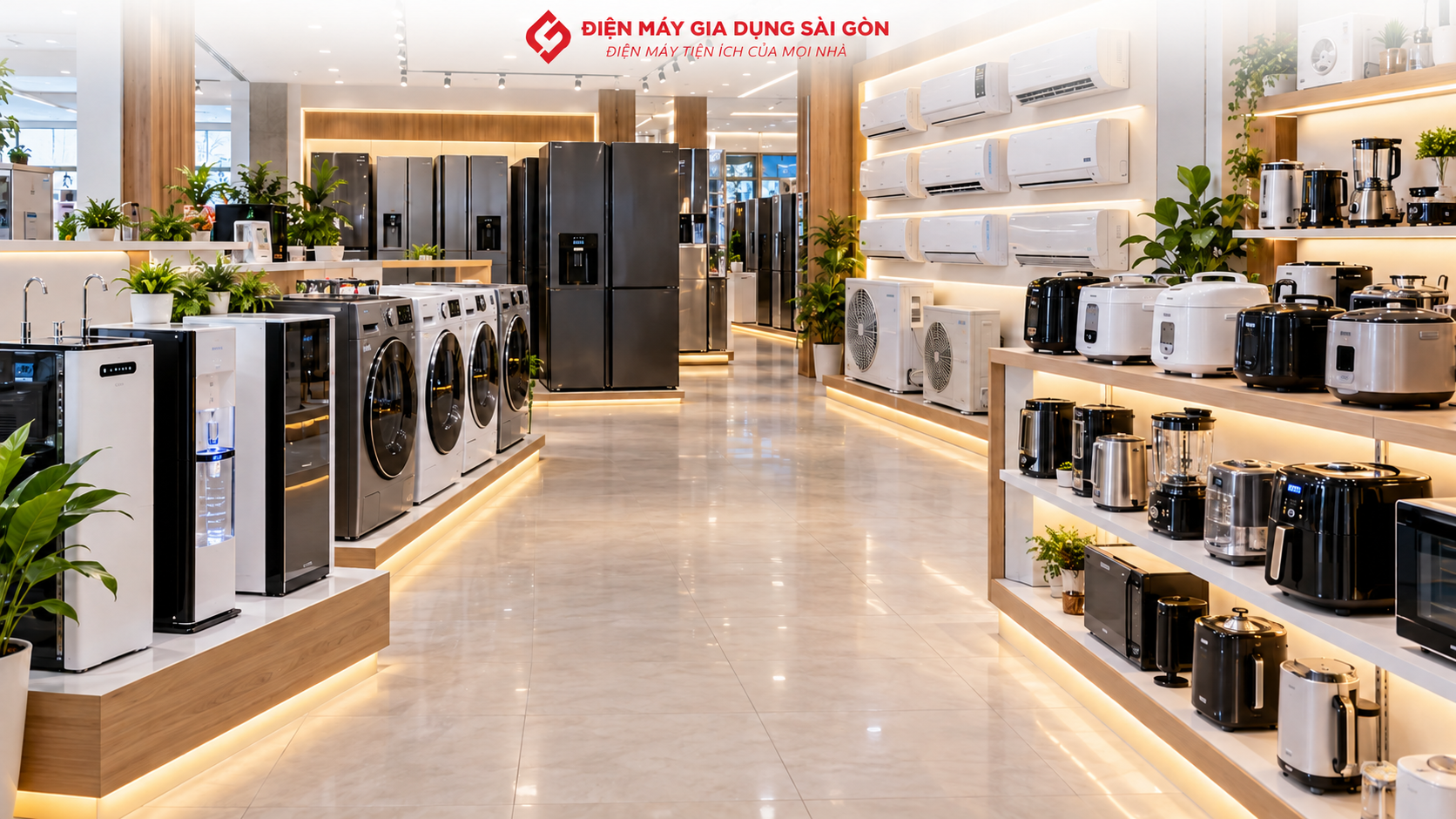 Máy lọc nước, máy hút bụi công nghiệp, máy lọc không khí và thiết bị cá nhân tại siêu thị điện máy Hóc Môn